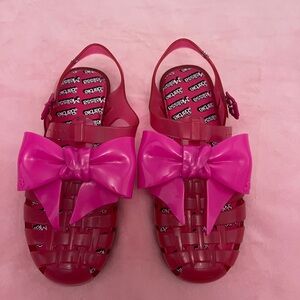 Pink Melissa Barbie Edition Sandals with Bow🎀
